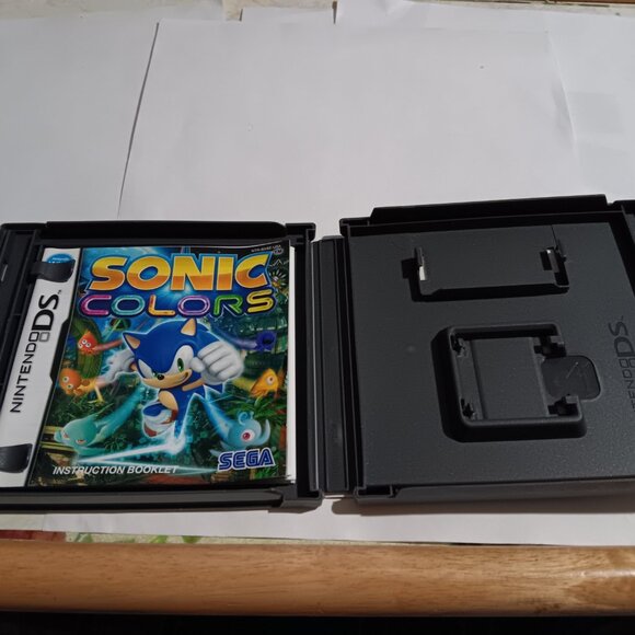 BOX ONLY +MANUAL Sonic Colors DS Replacement ORIGINAL Box Manual NO GAME - Picture 2 of 2